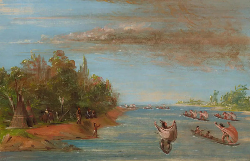 カヌーを漕ぐサック・エット・フォックス - ジョージ・キャトリン

Source:
Sac et Fox naviguant en canoë - George Catlin