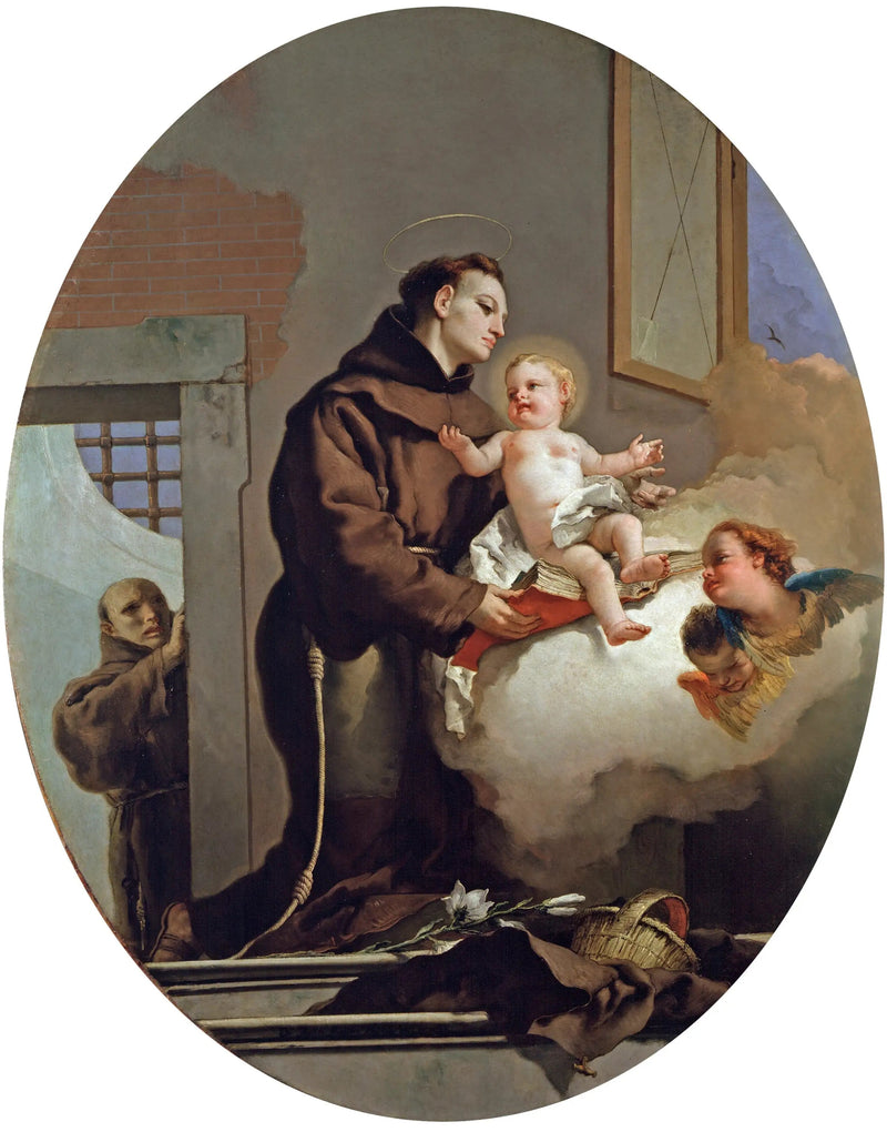 サン・アントワーヌ・ド・パドゥーと幼いイエス - ジョバンニ・バッティスタ・ティエポロ

Source:
Saint Antoine de Padoue avec l'Enfant Jésus - Giovanni Battista Tiepolo