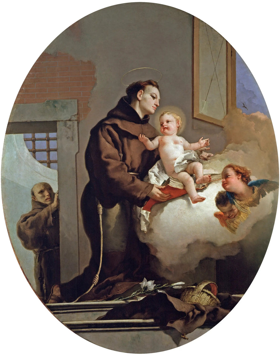 サン・アントワーヌ・ド・パドゥーと幼いイエス - ジョバンニ・バッティスタ・ティエポロ

Source:
Saint Antoine de Padoue avec l'Enfant Jésus - Giovanni Battista Tiepolo