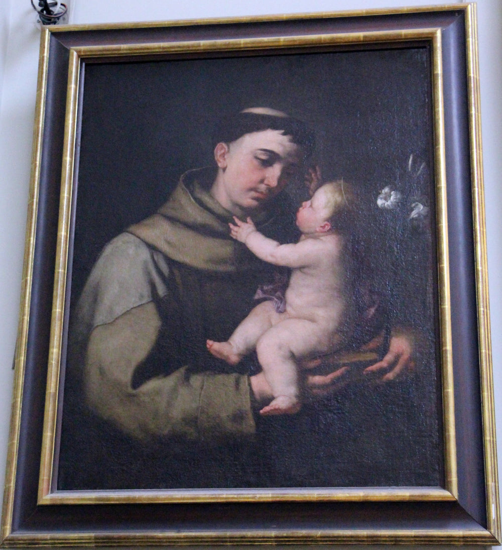 Saint Antoine de Padoue et l'Enfant Jésus - Luca Giordano image 1 reproduction de peinture à l’huile