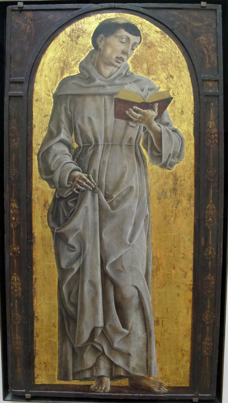 聖アントワーヌ・ド・パドゥーが読書している - コスメ・トゥーラ