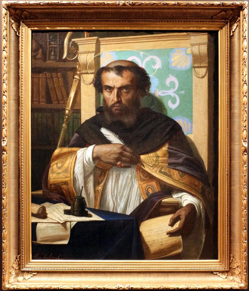 アウグスティヌス聖人の執務室で - アレクサンドル・カバネル

Source:
Saint Augustin dans son bureau - Alexandre Cabanel