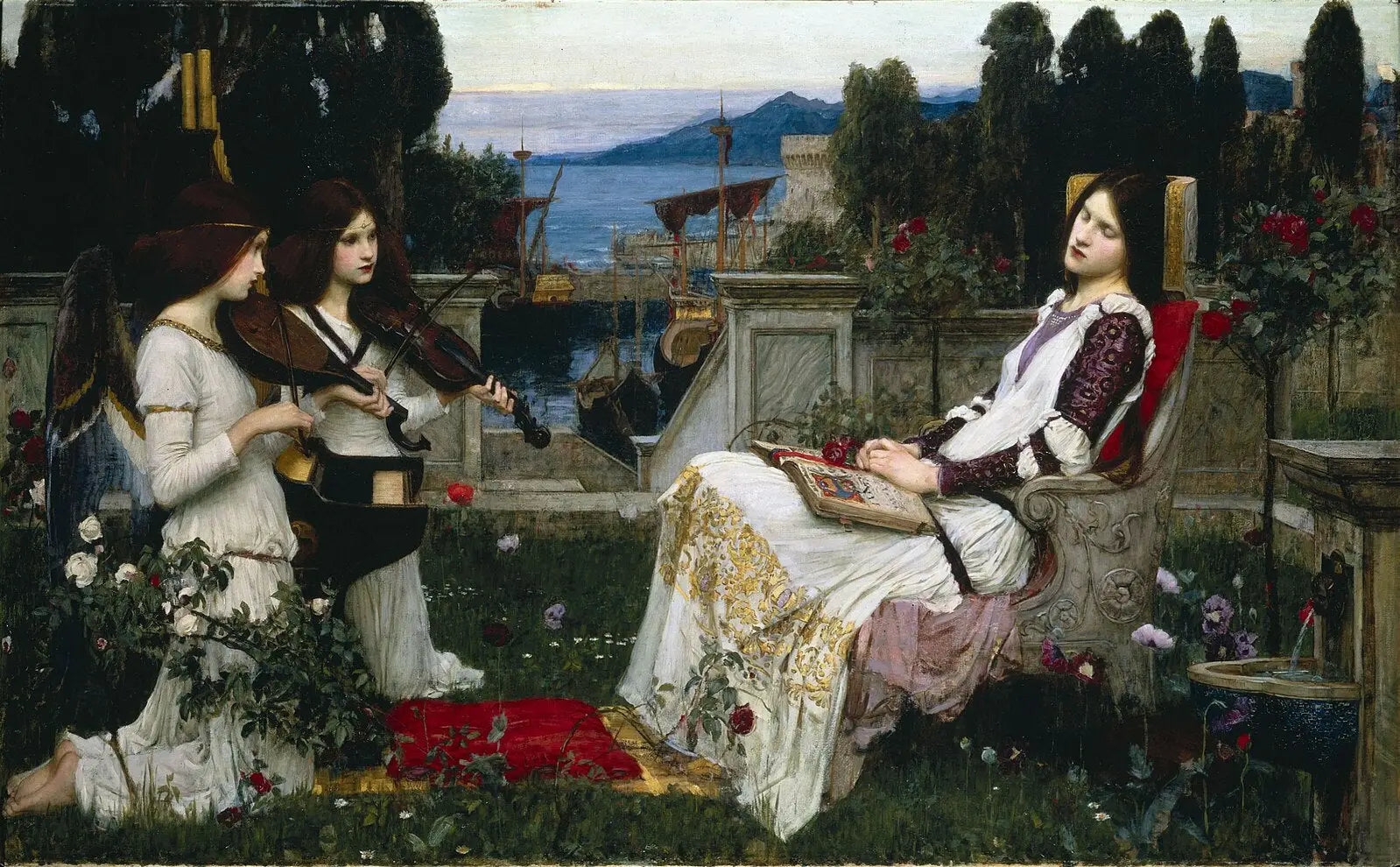Saint Cecilia - John William Waterhouse image 1 copie de tableau peinte à la main