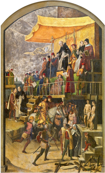 Saint Dominique présidant un autodafé - Pedro Berruguete - Alpha Reproduction