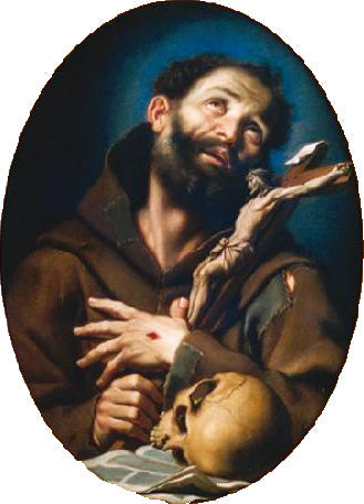 Saint François d'Assise - Bernardo Strozzi image 1 reproduction de peinture à l’huile