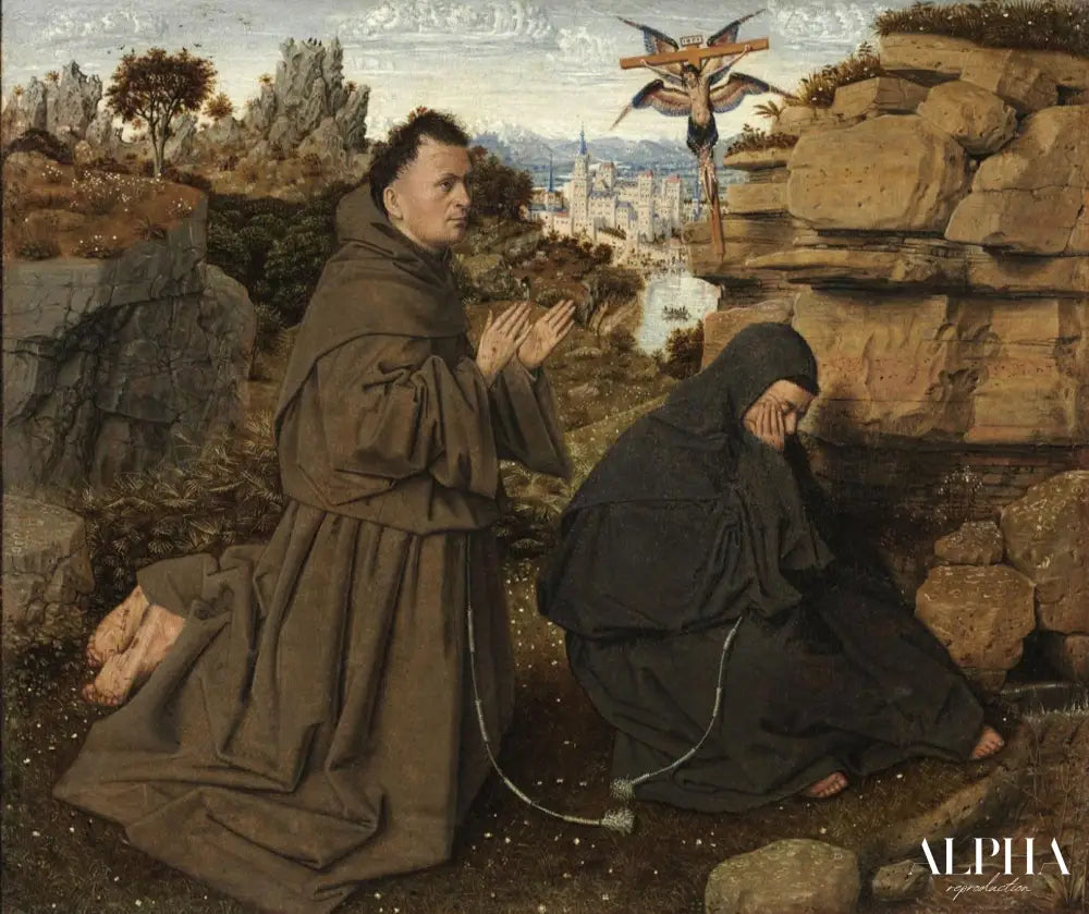 Saint François recevant les stigmates - Jan Van Eyck - Reproductions de tableaux et peintures haut de gamme