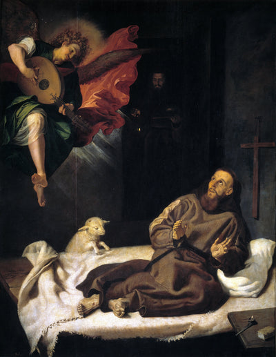 Saint François réconforté par un ange - Francisco Ribalta - Alpha Reproduction