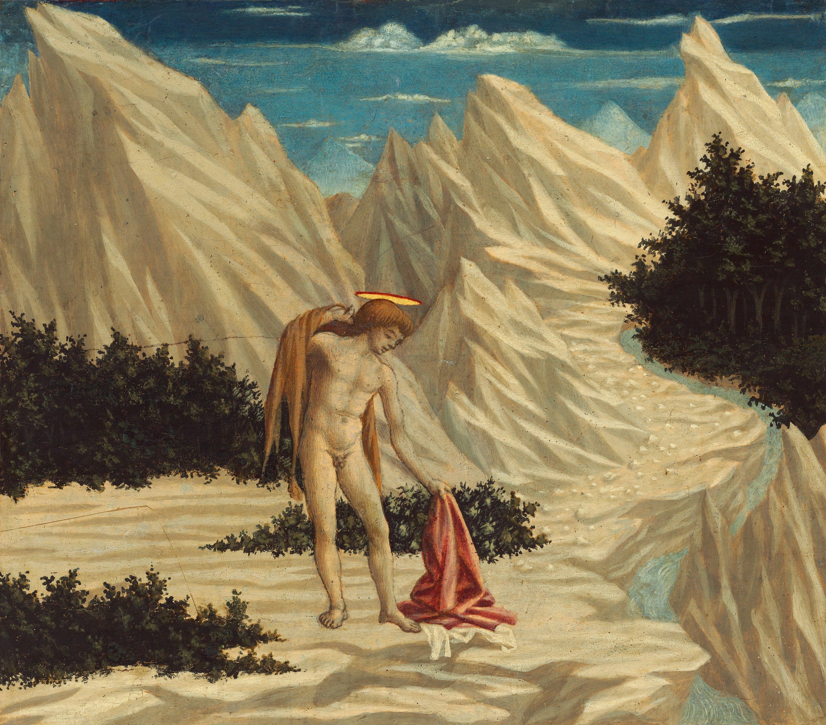 Saint Jean-Baptiste dans le désert - Domenico Veneziano - Alpha Reproduction