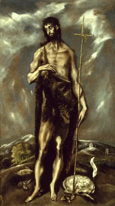 Saint Jean Baptiste, Valence - El Greco image 1 reproduction artisanale de tableau