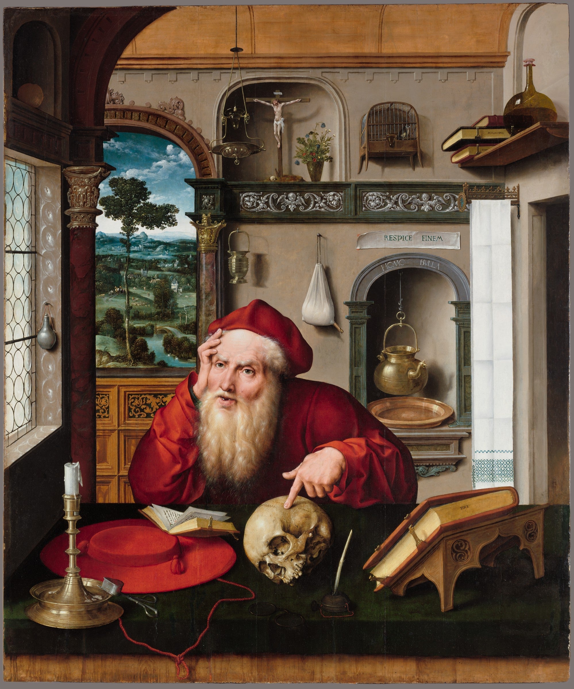 Saint Jérôme dans son cabinet de travail - Joos van Cleve - Alpha Reproduction