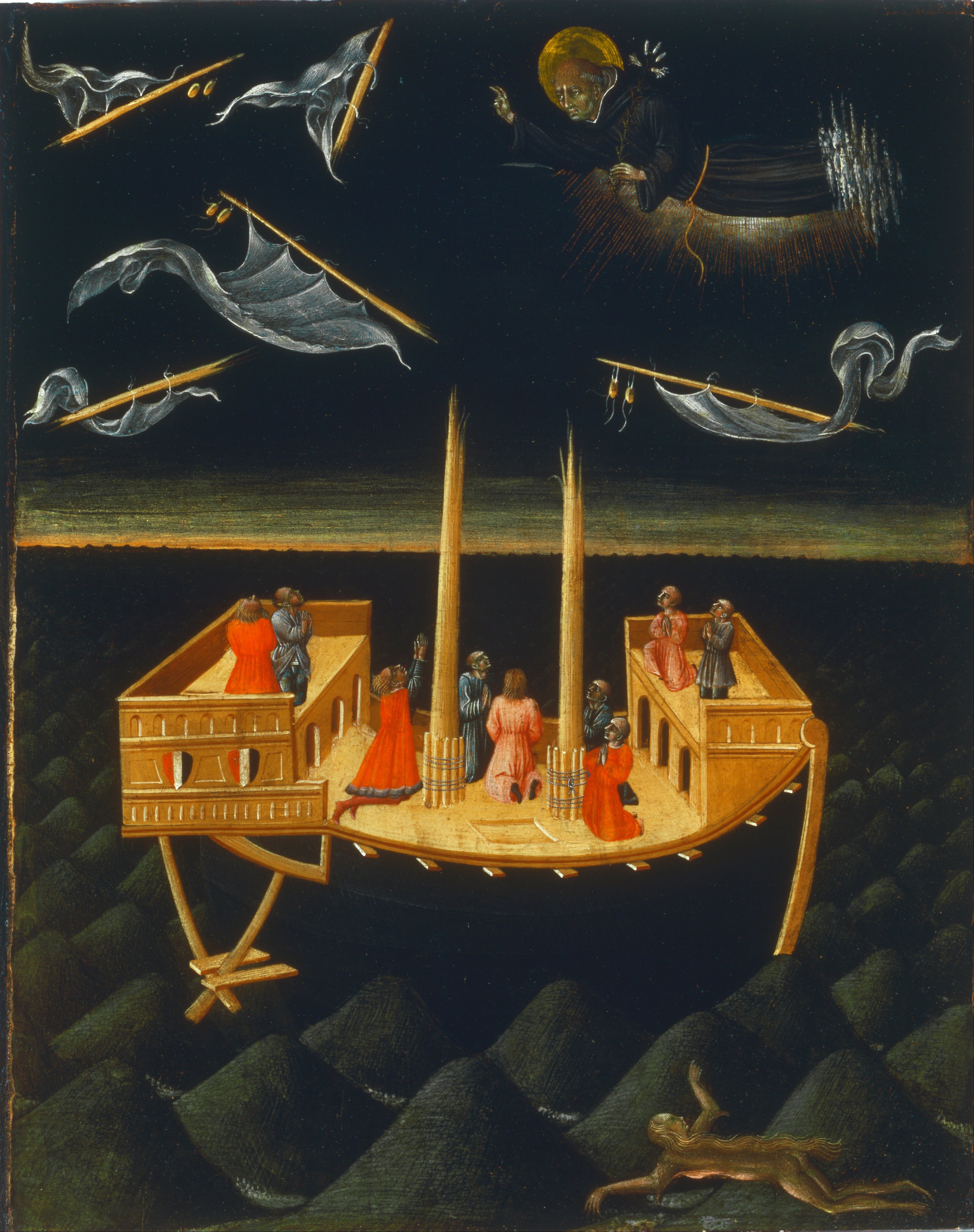 Saint Nicolas de Tolentino sauvant un naufragé - Giovanni di Paolo - Alpha Reproduction