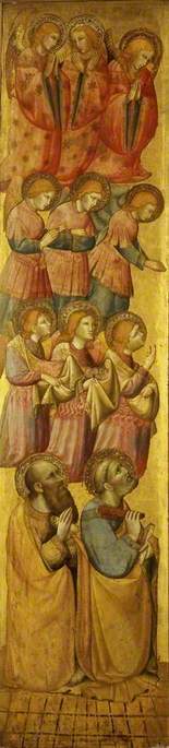Saint Pierre et Saint Paul avec des anges - Olivuccio di Ciccarello image 1 tableau peint à l’huile sur toile