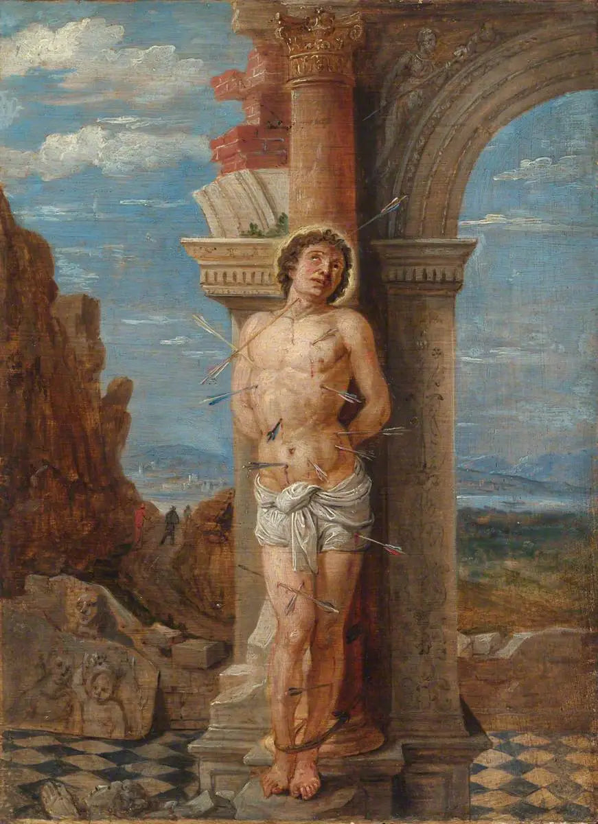 Saint Sébastien (d'après Andrea Mantegna) - David Teniers le Jeune image 1 copie de tableau peinte à la main