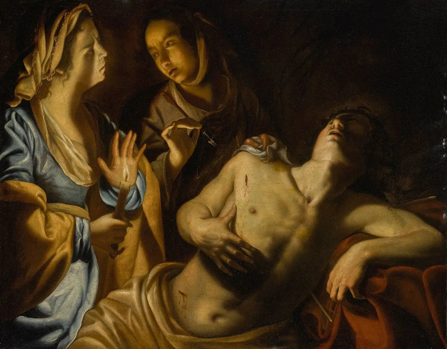 聖イレーネによって看護される聖セバスチャン - アルテミジア・ジェンティレスキ

Source:
Saint Sébastien soigné par Sainte Irène - Artemisia Gentileschi