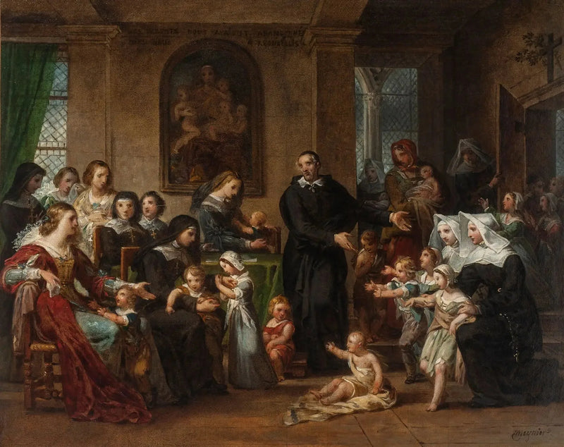 ルイ13世の宮廷の女性に慈善を説くサン・ヴァンサン・ド・ポール - シャルル・メニエ

Source:
Saint Vincent de Paul prêchant la charité aux femmes de la cour de Louis XIII - Charles Meynier