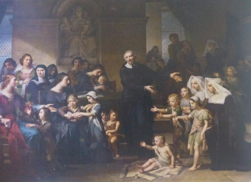 サン・ヴァンサン・ド・ポールが慈善を説く - シャルル・メニエール

Source:
Saint Vincent de Paul prêchant la charité - Charles Meynier