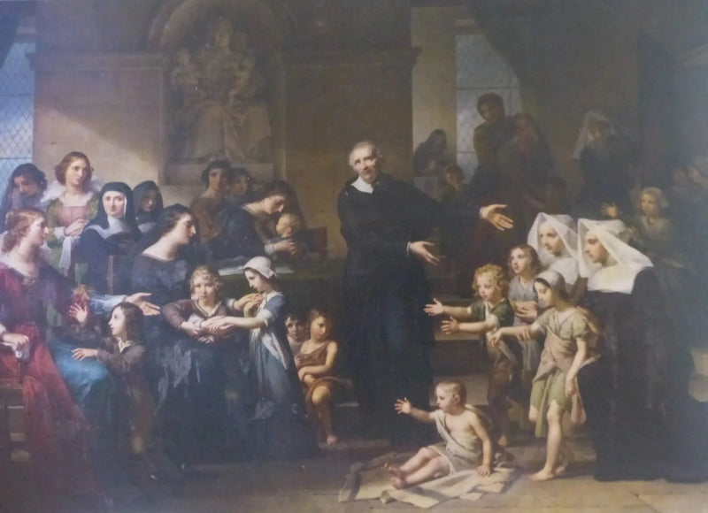 サン・ヴァンサン・ド・ポールが慈善を説く - シャルル・メニエール

Source:
Saint Vincent de Paul prêchant la charité - Charles Meynier