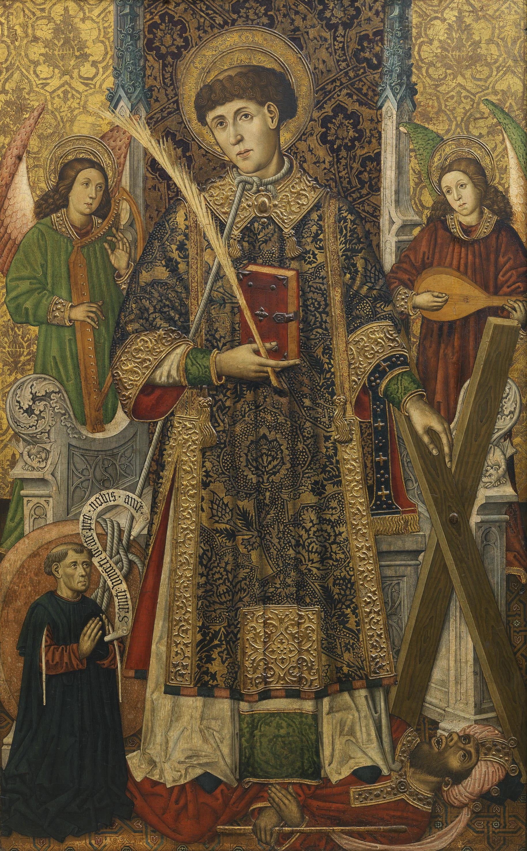 Saint Vincent, diacre et martyr, avec un donateur - Tomás Giner