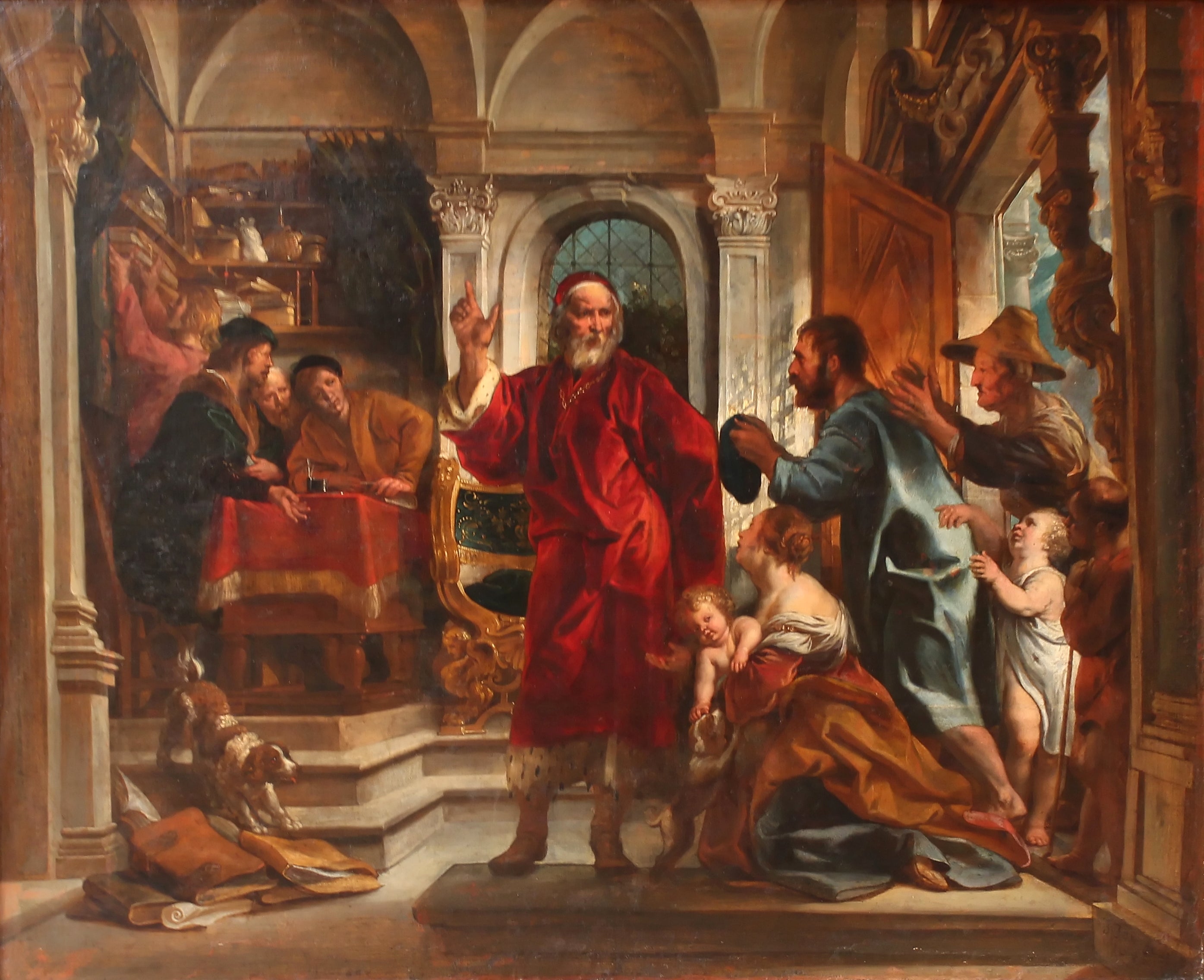 Saint Yves, patron des avocats - Jacob Jordaens image 1 tableau peint à l’huile sur toile