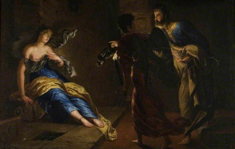 聖アガタ、聖ピエールによって癒される - Gerrit van Honthorst