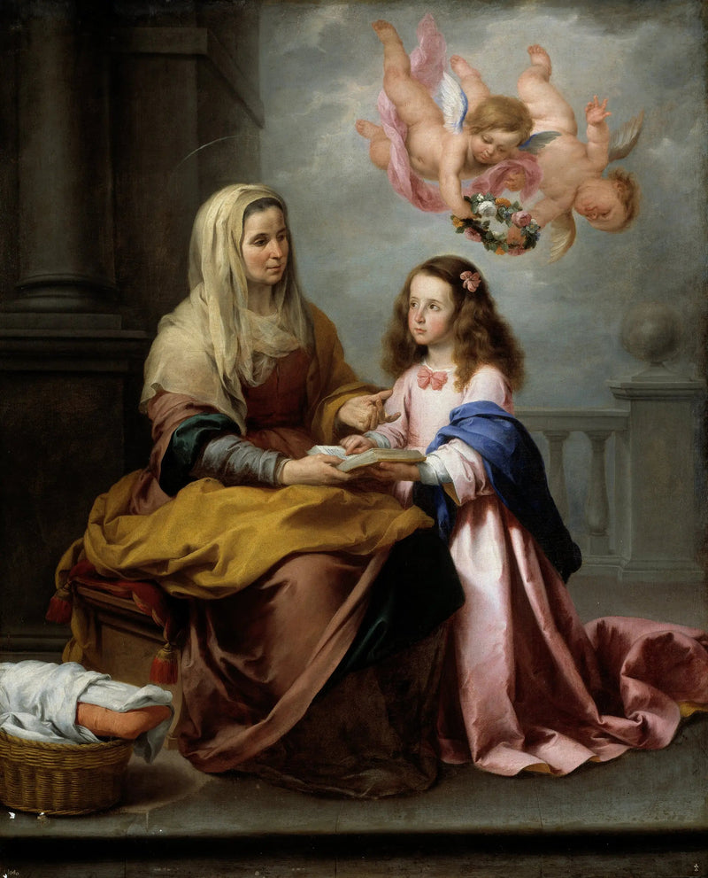 サント・アンナはマリーに読み書きを教える - バルトロメ・エステバン・ムリリョ

Source:
Sainte Anne enseigne la lecture à Marie - Bartolomé Esteban Murillo
