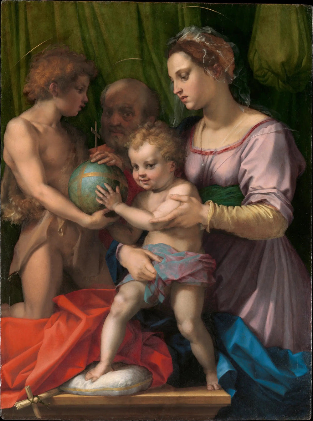 Sainte Famille Borgherini - Andrea del Sarto image 1 reproduction artisanale de tableau