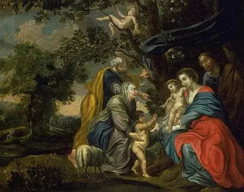 Sainte Famille sous un pommier - Peter Paul Rubens