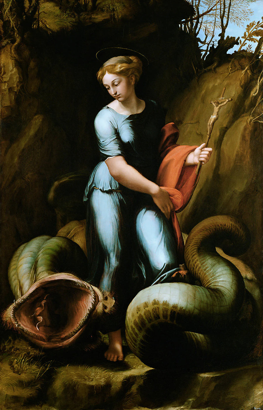 Sainte Marguerite et le Dragon - Raphaël Sanzio