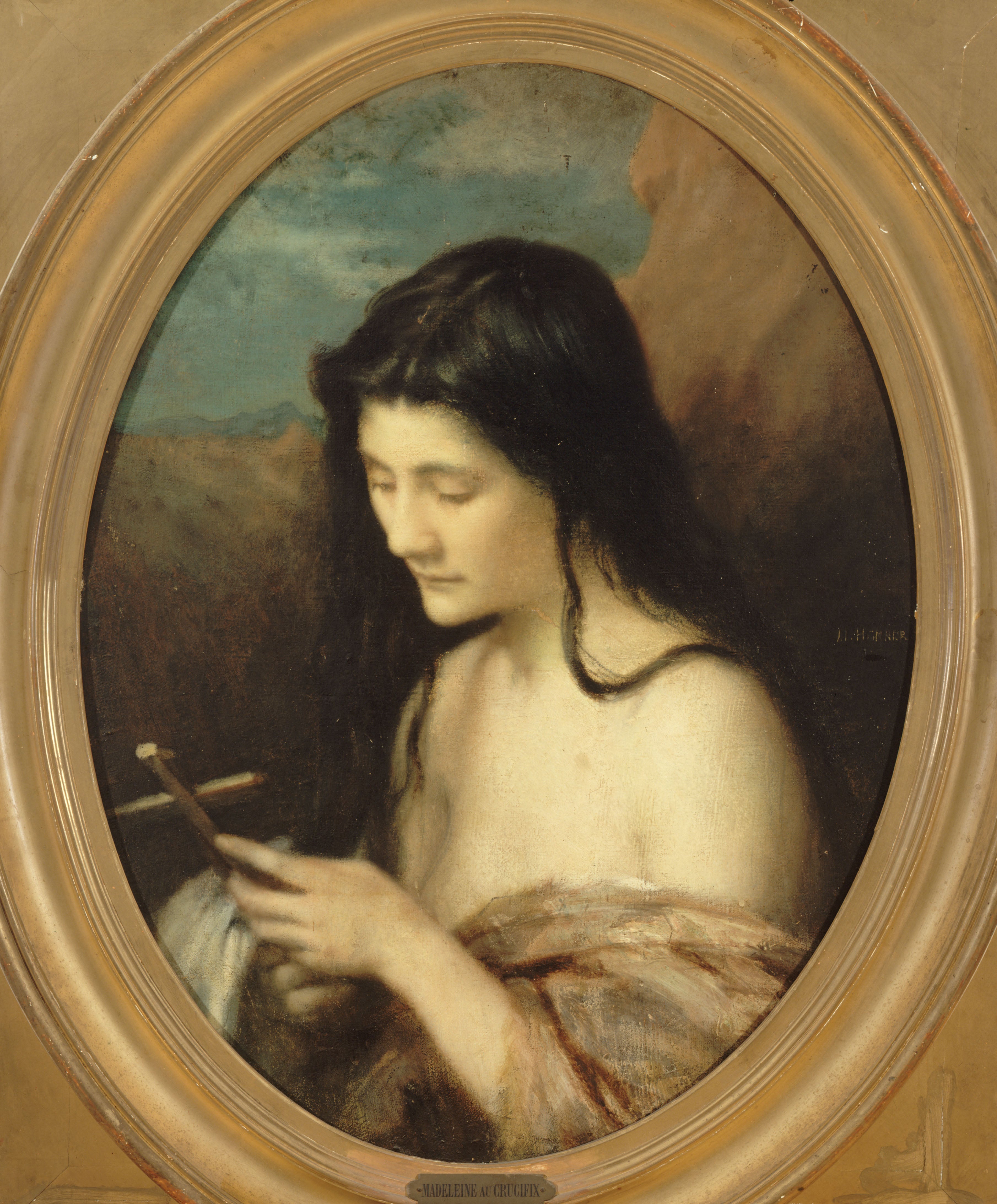 Sainte Marie l'Égyptienne - Jean-Jacques Henner image 1 reproduction artisanale de tableau
