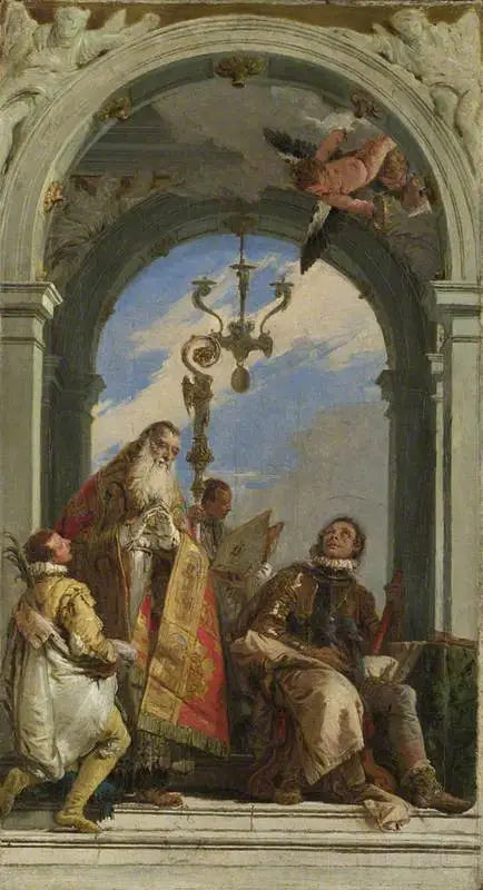 サン・マクシムとオズワルド（？） - ジョバンニ・バッティスタ・ティエポロ

Source:
Saints Maxime et Oswald (?) - Giovanni Battista Tiepolo