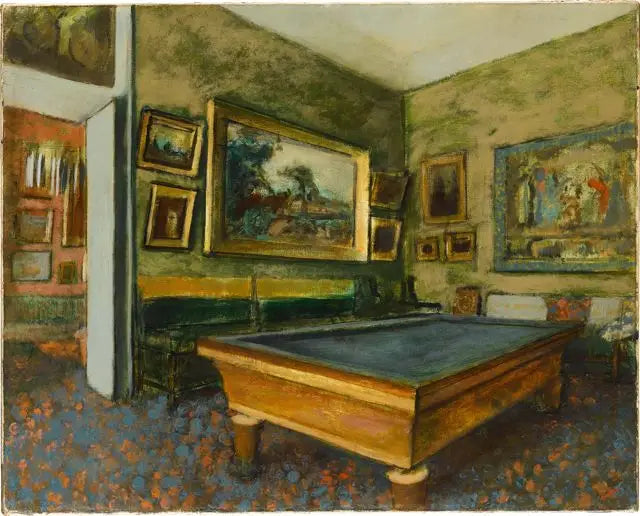 Salle de billard - Edgar Degas image 1 copie de tableau peinte à la main