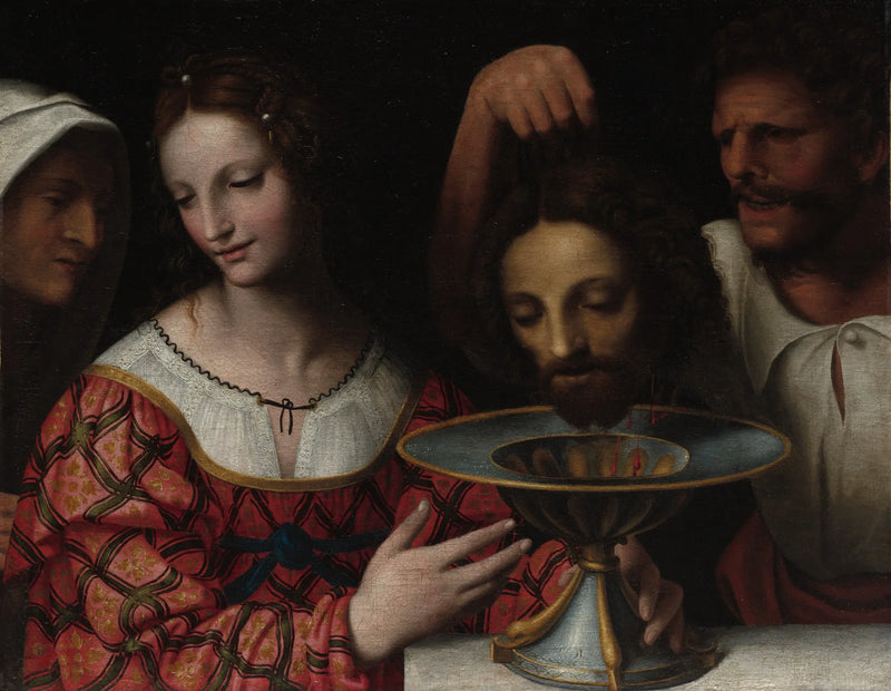 サロメが洗礼者ヨハネの頭を持つ Bernardino Luini