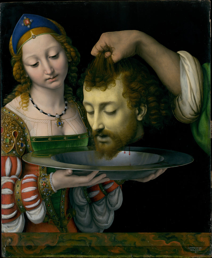 Salome with the Head of Saint John the Baptist - Andrea Solario