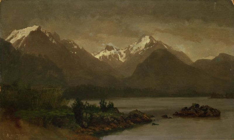 無題（山と湖） - アルバート・ビアシュタット

Source:
Sans titre (Montagnes et lac) - Albert Bierstadt