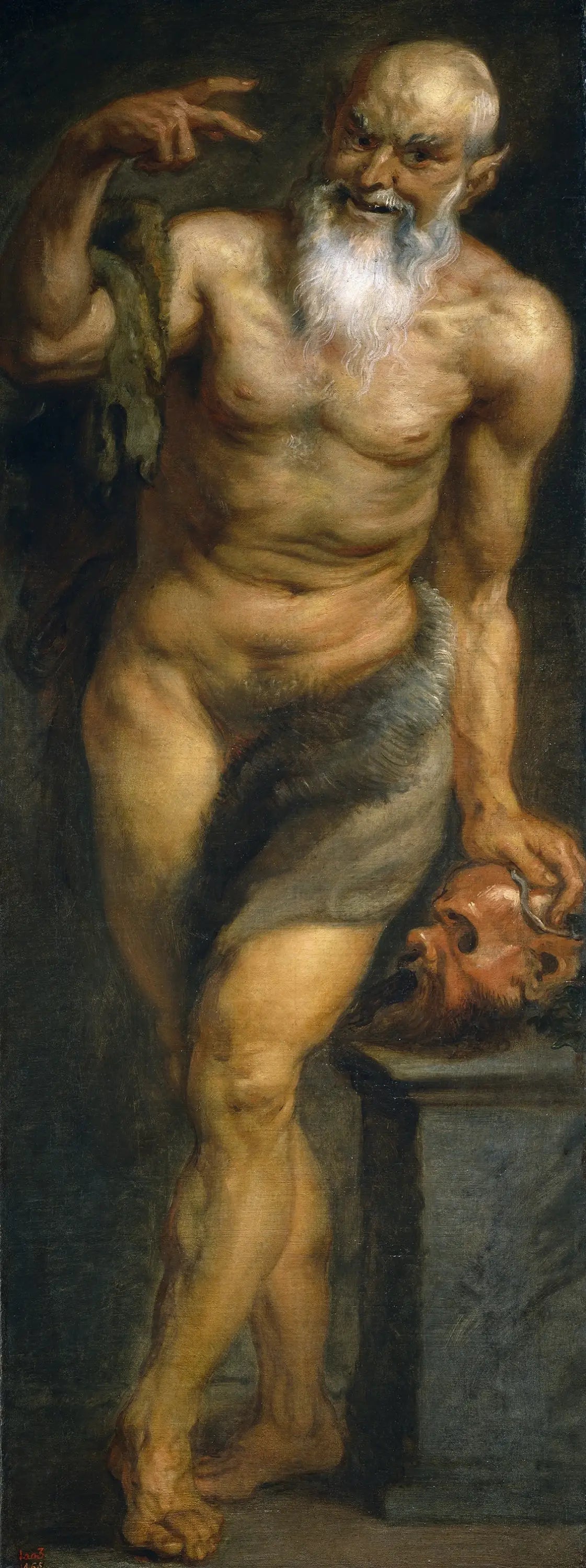 Satyre - Peter Paul Rubens image 1 copie peinte à la main à l’huile