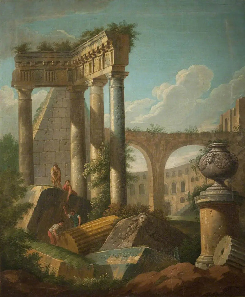 古典的な風景（廃墟の寺院） - ジョバンニ・パオロ・パニーニ

Source:
Scène classique (Temple en ruine) - Giovanni Paolo Panini