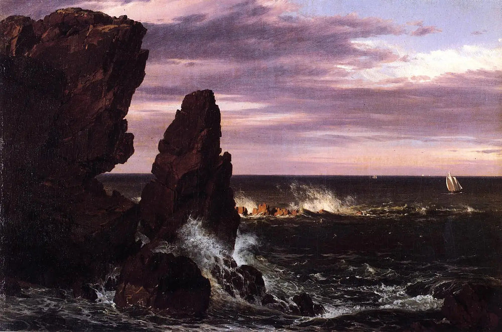 Scène côtière - Frederic Edwin Church image 1 reproduction réalisée par Alpha Reproduction