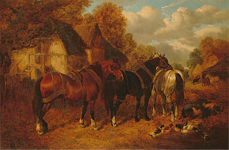 馬車馬と農場の風景 - ジョン・フレデリック・ヘリング Sr.  

Source:
Scène de ferme avec des chevaux de trait - John Frederick Herring, Sr.