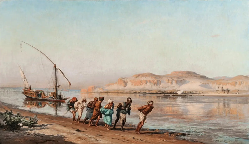 ナイル川の曳航の場面 - フレデリック・アーサー・ブリッマン

Source:
Scène de halage sur le Nil - Frederick Arthur Bridgman