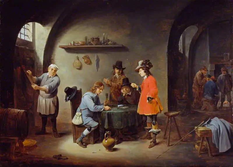 宿屋の遊びの場面 - デイヴィッド・テニエール・ル・ジュヌ

Source:
Scène de jeu dans une auberge - David Teniers le Jeune