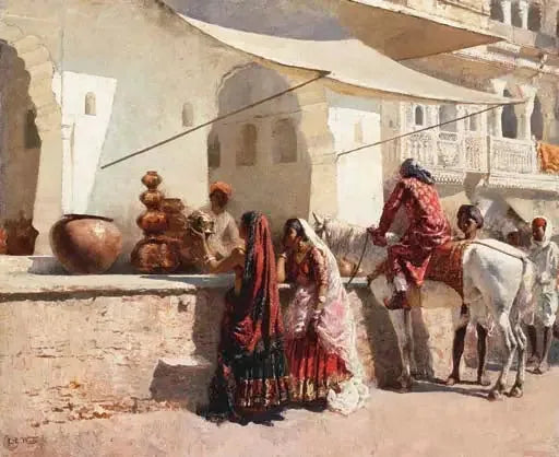 ラジャスタンの街角の風景 - エドウィン・ロード・ウィークス

Source:
Scène de rue du Rajasthan - Edwin Lord Weeks