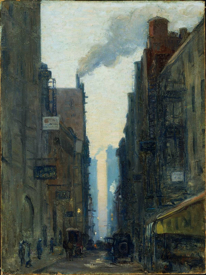 Scène de rue de New York - Ernest Lawson