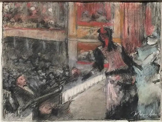 Scène de théâtre - Edgar Degas - Reproductions de tableaux et peintures haut de gamme