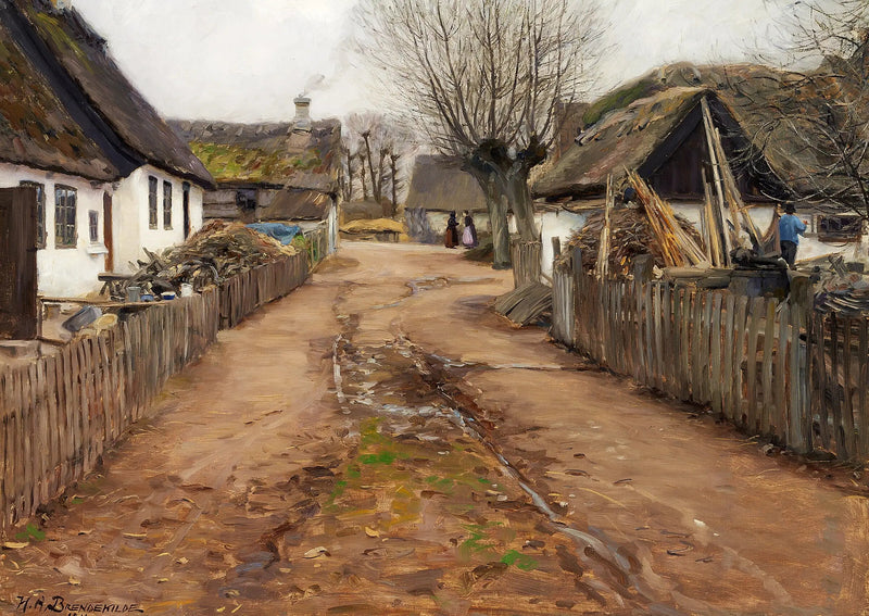 春の初めの村の風景 - H. A. Brendekilde

Source:
Scène de village au début du printemps. - H. A. Brendekilde