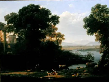 クラシックな川辺の風景と都市の眺め - クロード・ロラン

Source:
Scène fluviale classique avec vue sur une ville - Claude Lorrain
