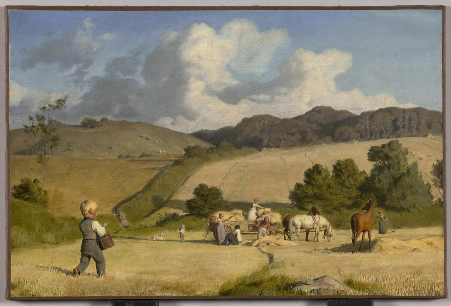 Scène de moisson à Holmstrup, Danemark - Lorens Frølich