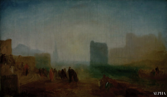 Scène portuaire classique - William Turner - Reproductions de tableaux et peintures haut de gamme