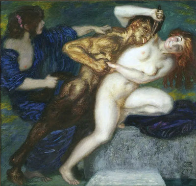 Reproduction du tableau « Scherzo - Franz Von Stuck » par Alpha Reproduction en peinture à l’huile