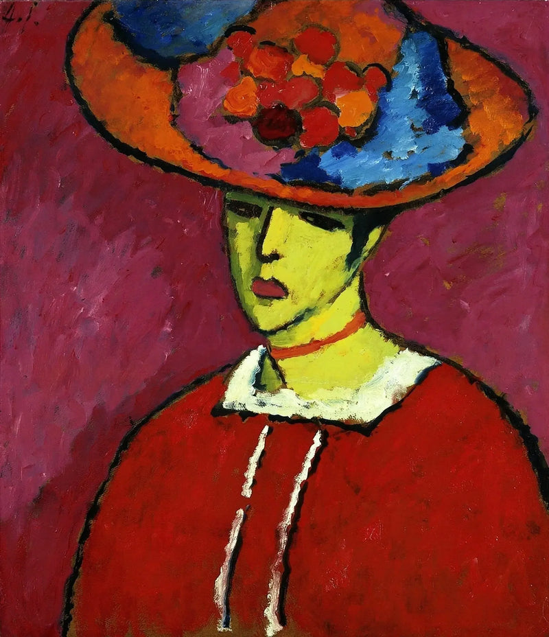 広い縁の帽子をかぶったショッコ - アレクセイ・フォン・ジャウレンスキー

Source:
Schokko avec chapeau à larges bords - Alexej von Jawlensky