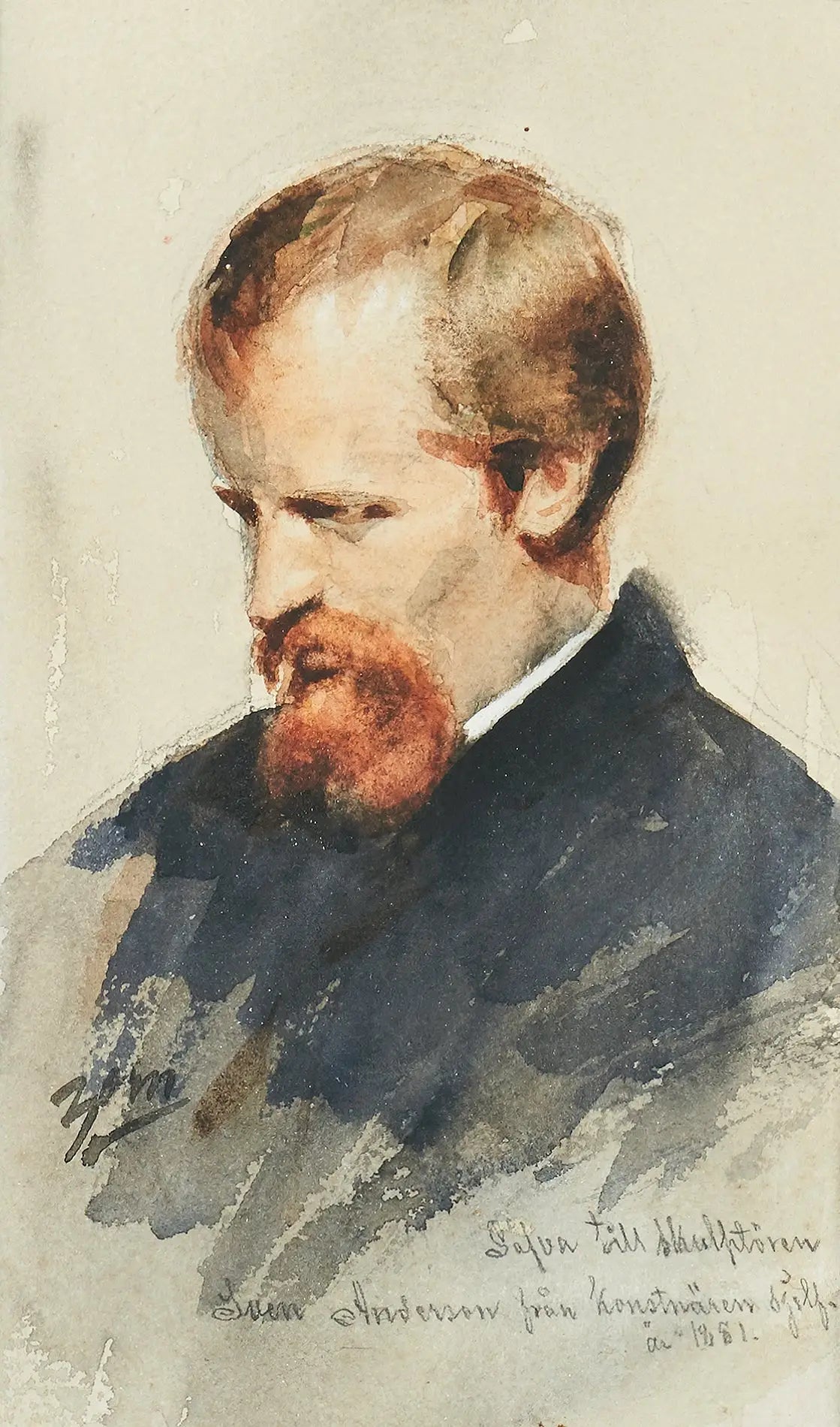 Sculpteur Sven Andersson - Anders Zorn image 1 reproduction artisanale de tableau